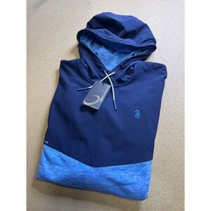 Zero Restriction Tyson Hoodie Blue Heathered Blue Mens L Tour Proven Technology